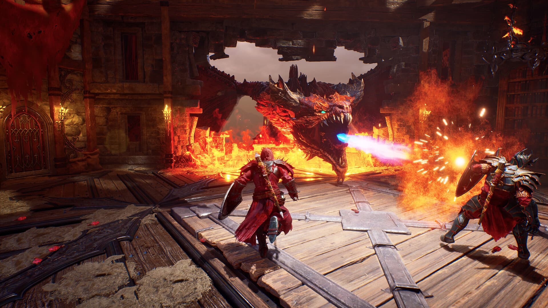 Official Crimson Moon game scene in the fallen city of Gildenarch